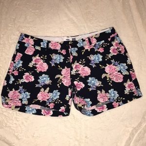 Old Navy Pink and Blue Floral Shorts